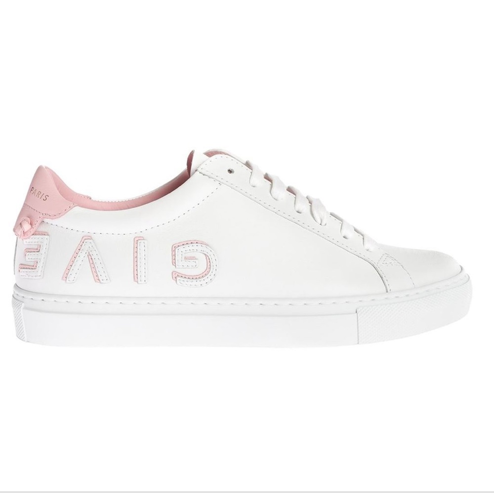 White and pink givenchy sneakers